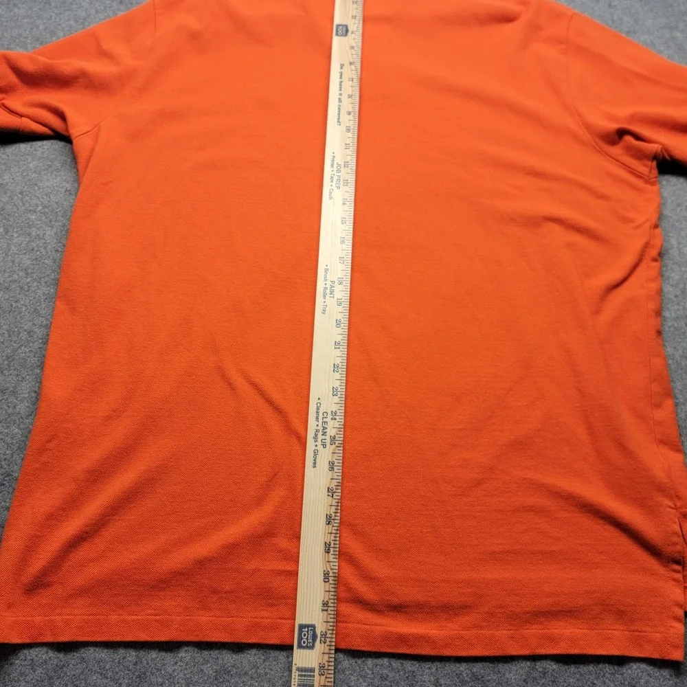 Ralph Lauren Y2K Vintage Orange Blue Pony Cotton Golf Polo Shirt Men's XXL/TTG